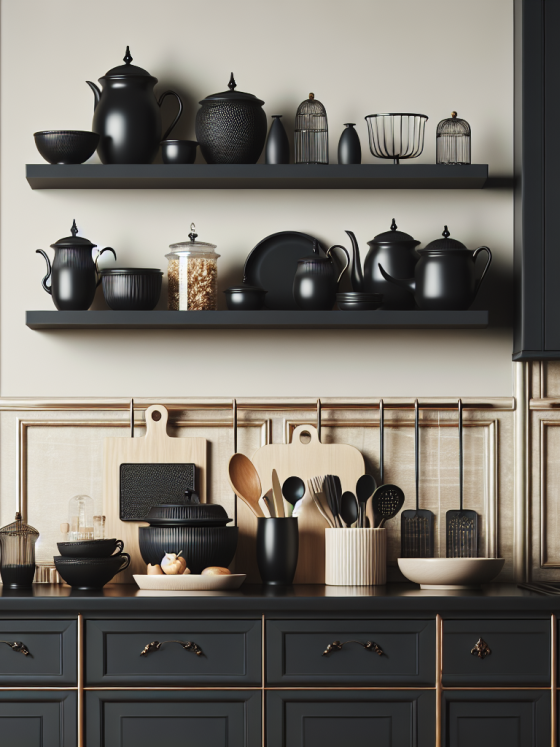 Timeless Elegance and Modern Sophistication: Decorating with Black Kitchen Cabinets