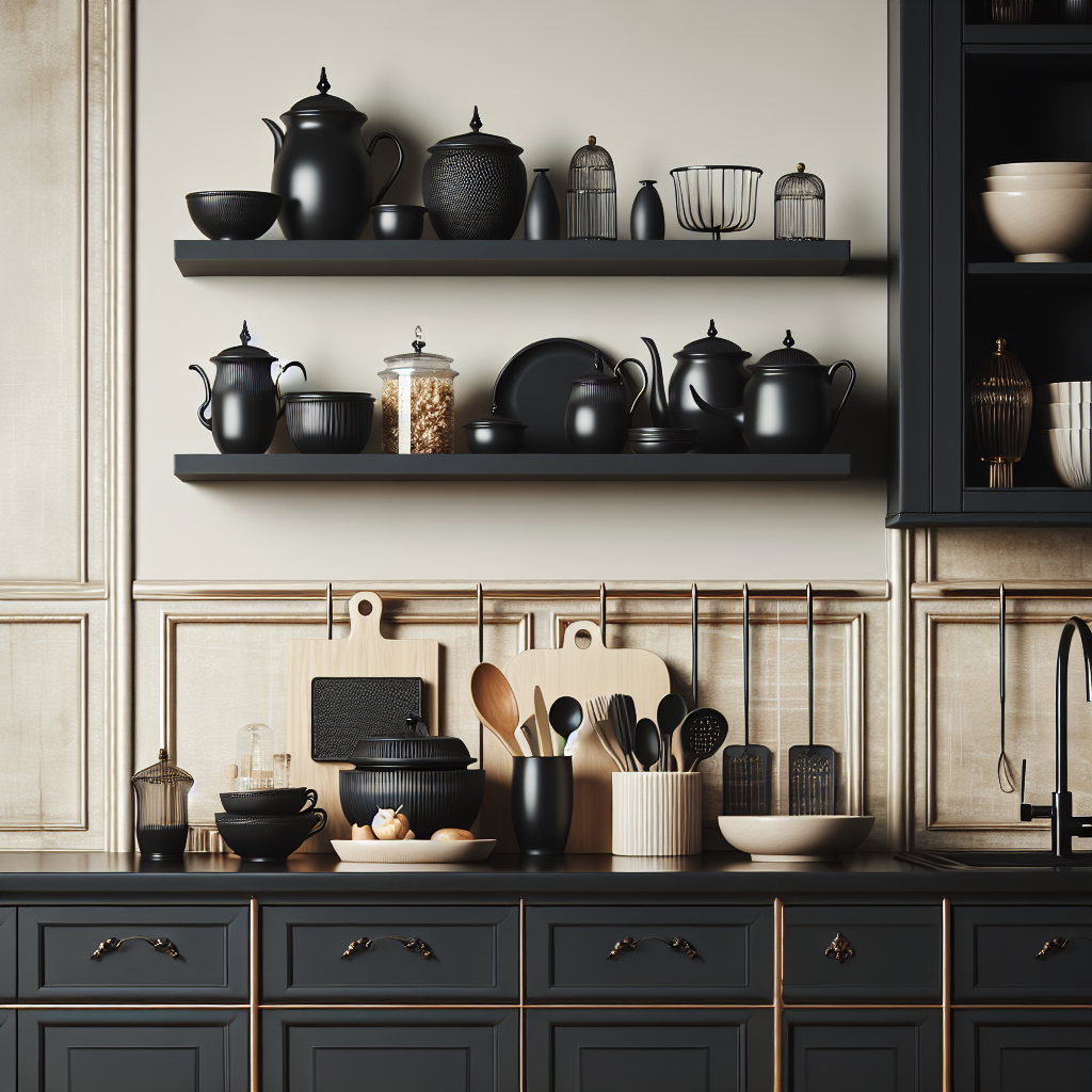 Timeless Elegance and Modern Sophistication: Decorating with Black Kitchen Cabinets